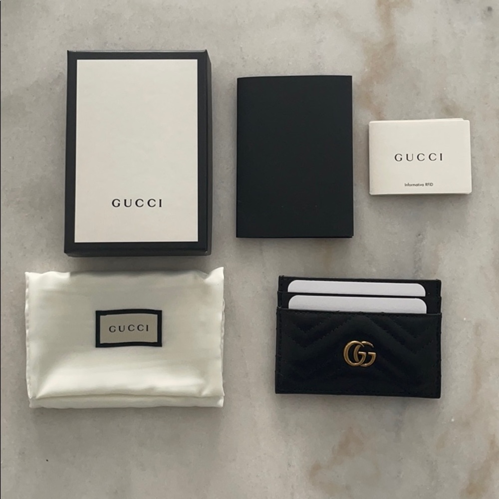 Gucci marmont cardholder black